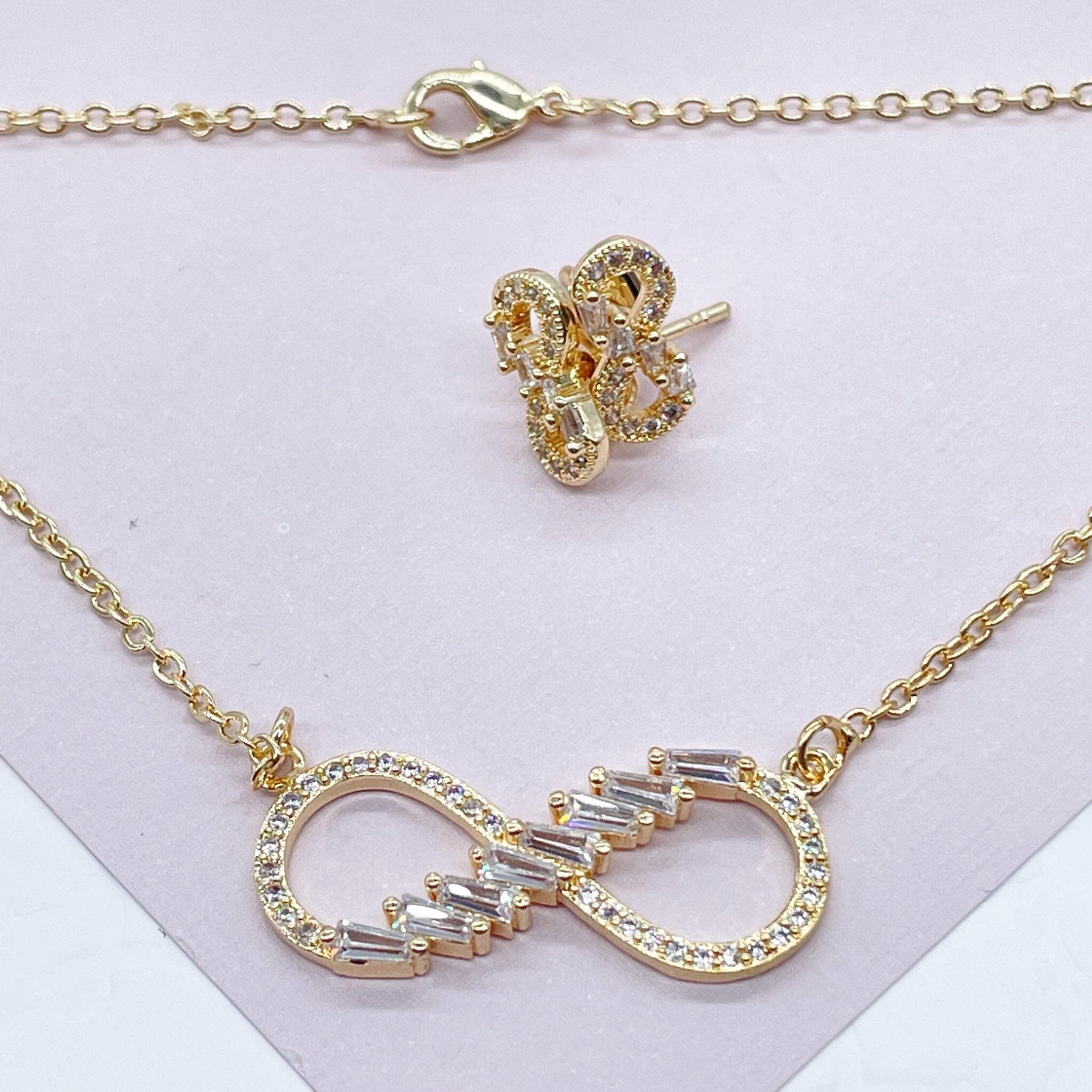 Infinity jewelry clearance set gold