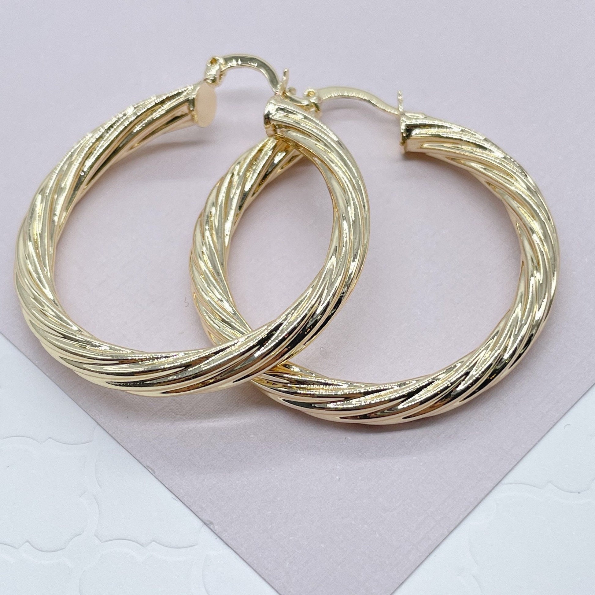 Luxurious Mesh Hoop Earrings Sparkling Golden Alloy 18k Gold - Temu