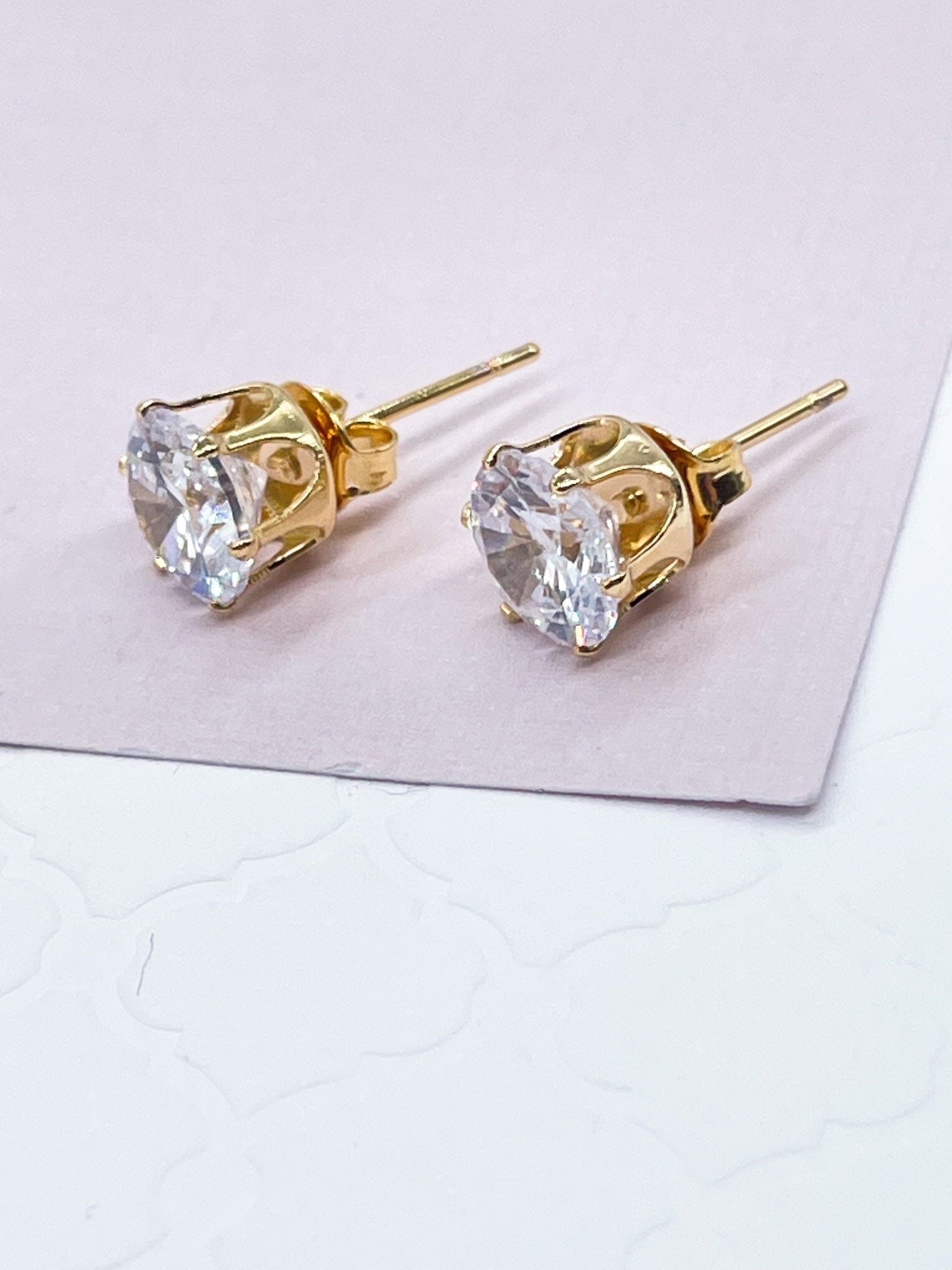 18kt yellow gold diamond Tiara earrings