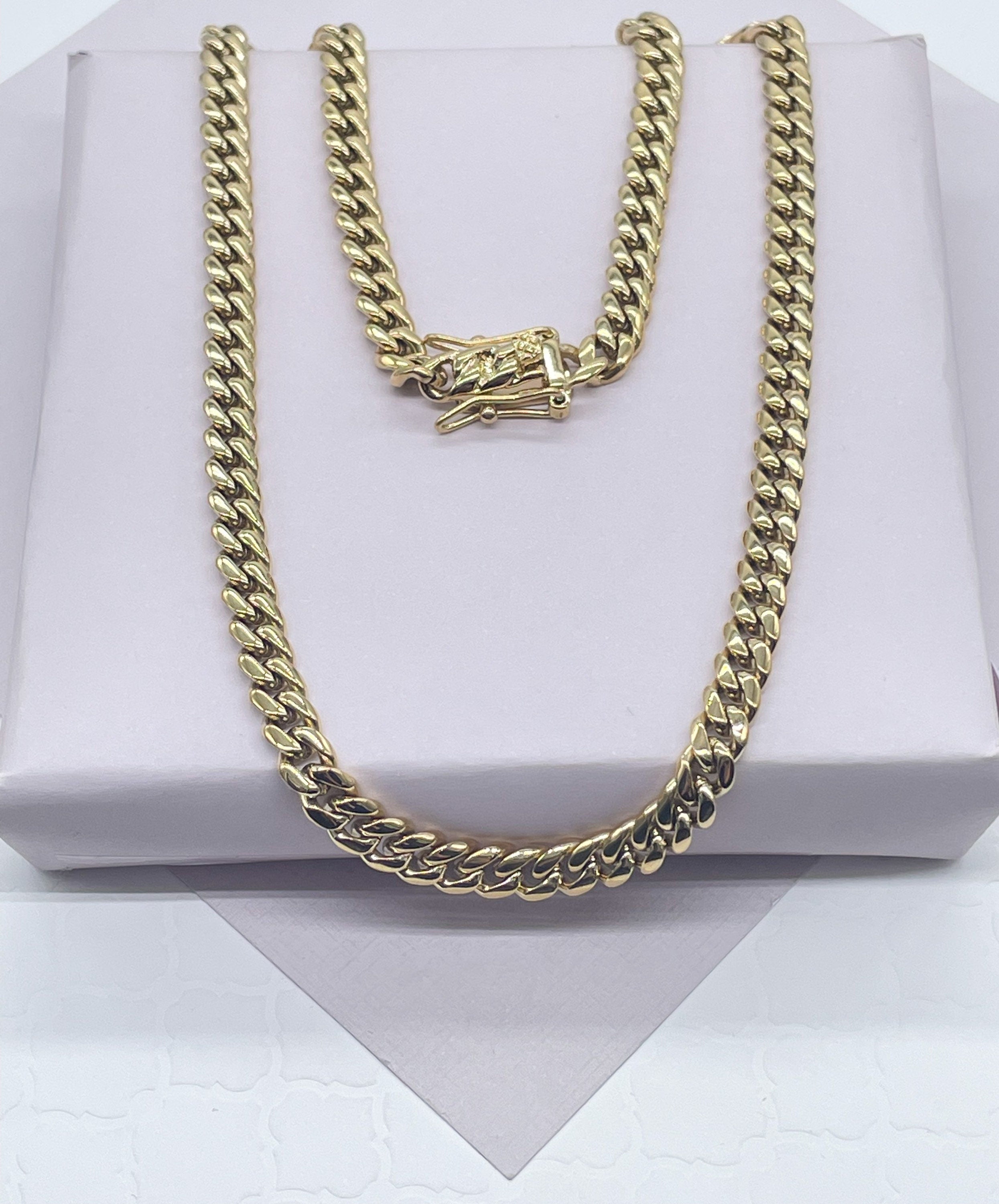 14k gold filled outlet Cuban link chain