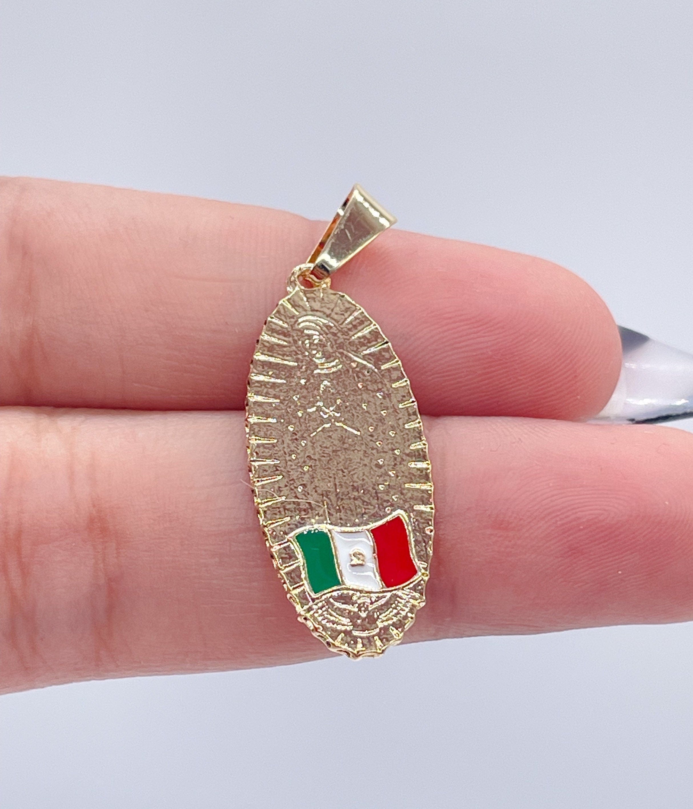 Our Lady of Guadalupe Mexican Religious Medal Oval Necklace for Women Men  Stainless Steel Fashion Jewelry Prayer Jewelry Gift - AliExpress