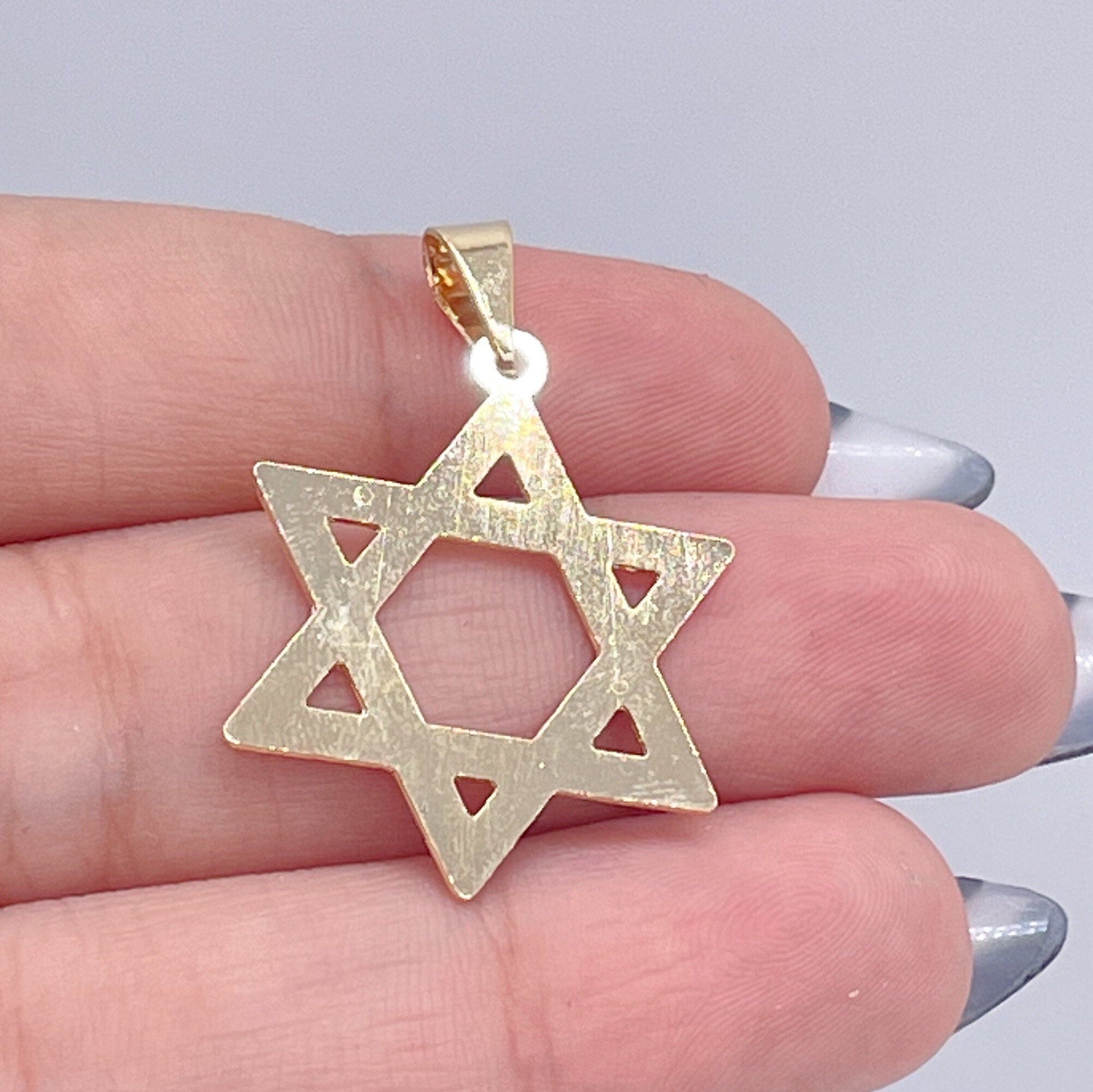 18k star store of david pendant