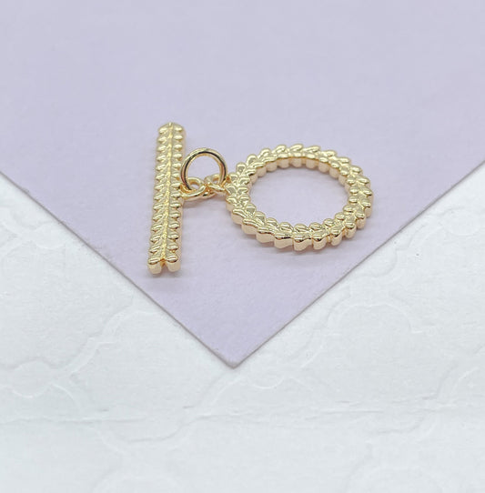 18k Gold Filled Toggle Clasps Available in Various Styles Made for Jewlery Making